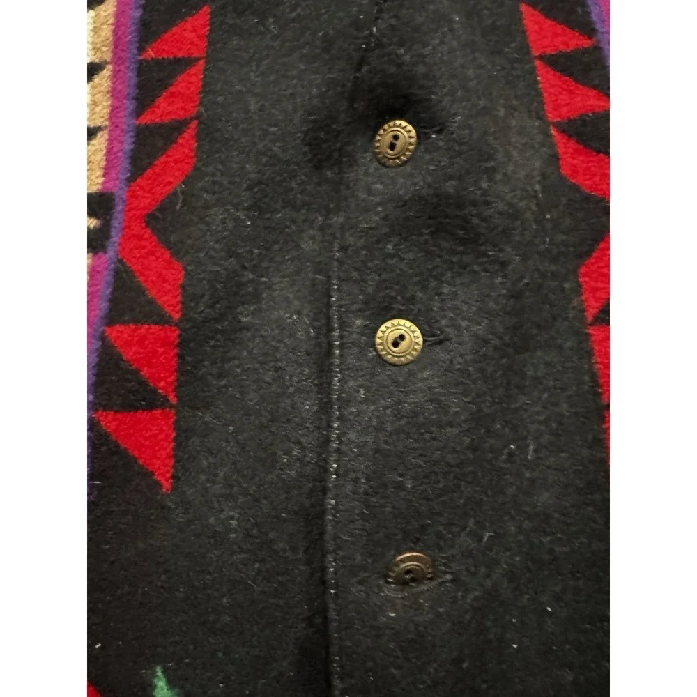 Vintage RARE Pendleton Westernwear Wool Vest Aztec Native USA Made Sz 46 EUC